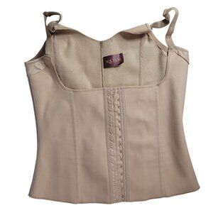 Squeem Magical Lingerie Tan XL Miracle Vest Adj Shaping Waist Trainer Shapewear